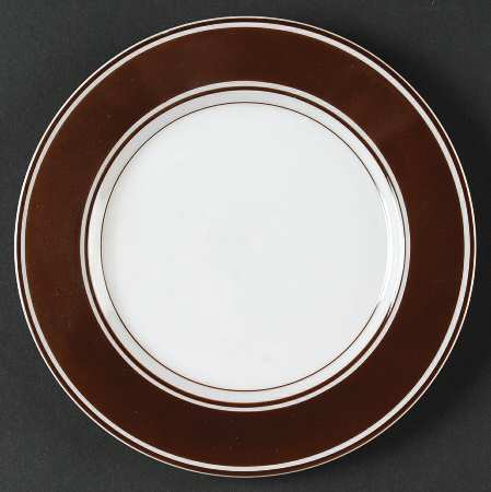 Rondelet Dark Brown (White Background) Bread & Butter Plate