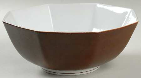 Rondelet Cognac 9" Octagonal Vegetable Bowl