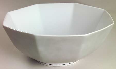 Rondelet Grey 9" Octagonal Vegetable Bowl