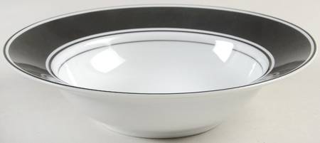 Rondelet Noir Rim Cereal Bowl
