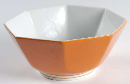 Rondelet Butterscotch (Orange) 6" Octagonal Vegetable Bowl