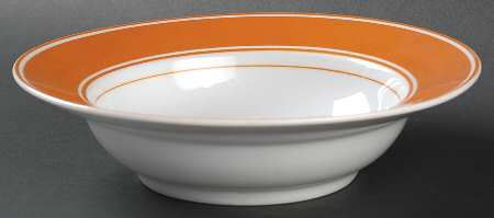 Rondelet Butterscotch (Orange) Rim Cereal Bowl