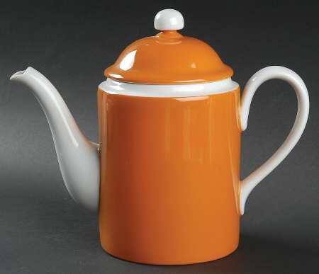 Rondelet Butterscotch (Orange) Coffee Pot & Lid