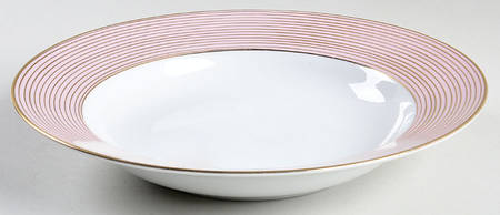 Rondelle Pink Large Rim Soup Bowl