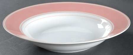 Rondelet Peach (White Background) Large Rim Soup Bowl