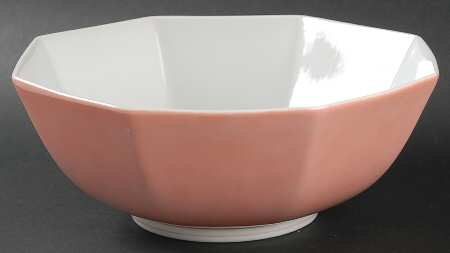 Rondelet Peach (White Background) 9" Octagonal Vegetable Bowl