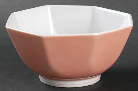 Rondelet Peach (White Background) 5" Octagonal Vegetable Bowl