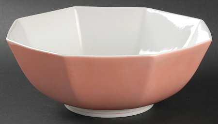 Rondelet Peach (White Background) 8" Octagonal Vegetable Bowl