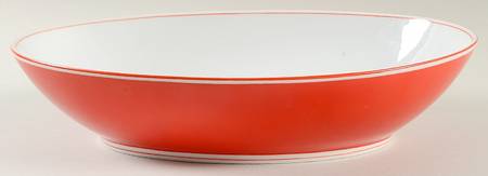 Rondelet Rouge (Red) 10" Oval Vegetable Bowl