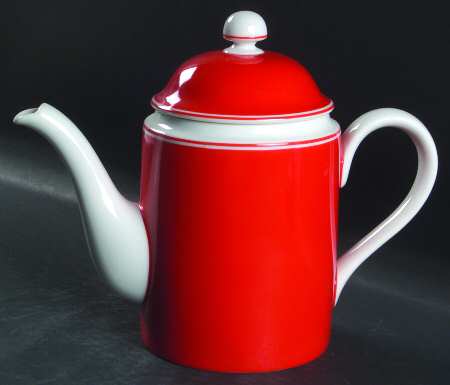 Rondelet Rouge (Red) Coffee Pot & Lid
