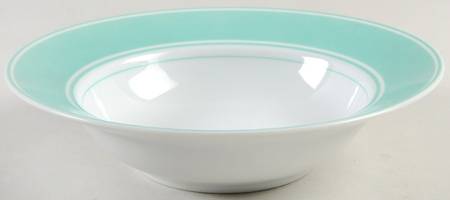 Rondelet Turquoise Rim Cereal Bowl