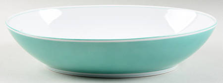 Rondelet Turquoise 10" Oval Vegetable Bowl