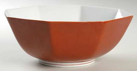 Rondelet Terra Cotta 8" Octagonal Vegetable Bowl