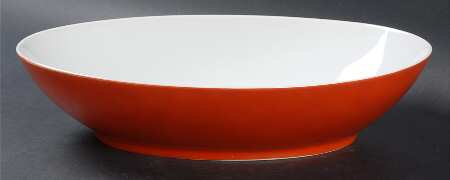 Rondelet Terra Cotta 10" Oval Vegetable Bowl