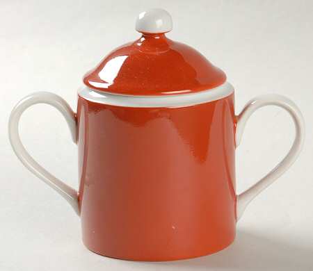 Rondelet Terra Cotta Sugar Bowl & Lid