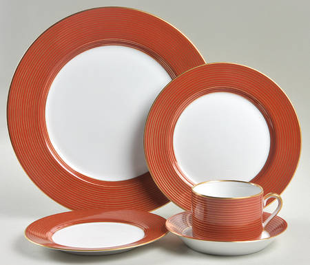Rondelle Terra Cotta 5 Piece Place Setting