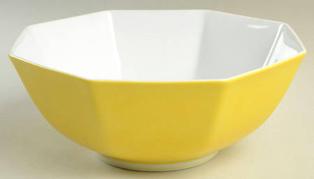 Rondelet Yellow 8" Octagonal Vegetable Bowl