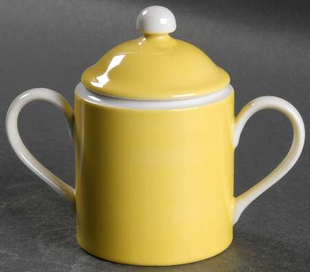 Rondelet Yellow Sugar Bowl & Lid