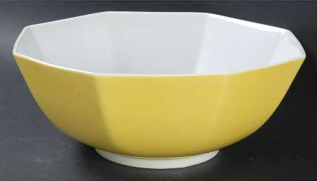 Rondelet Yellow 9" Octagonal Vegetable Bowl