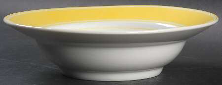 Rondelet Yellow Rim Cereal Bowl