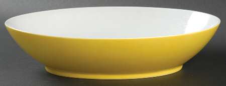 Rondelet Yellow 10" Oval Vegetable Bowl