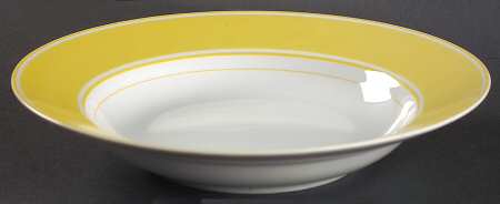 Rondelet Yellow Large Rim Soup Bowl