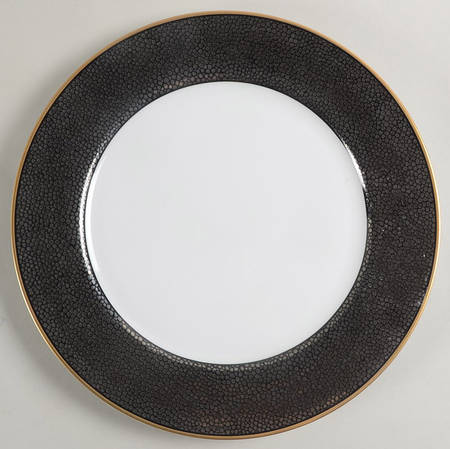 Shagreen Charcoal (Made in Japan) Service Plate (Charger)