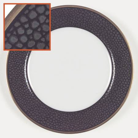 Shagreen Charcoal (Made in Japan) Bread & Butter Plate