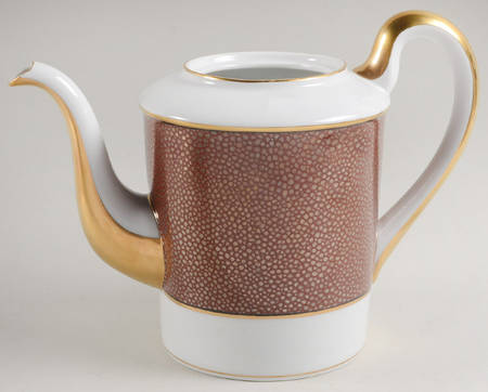 Shagreen Sienna Red Coffee Pot No Lid
