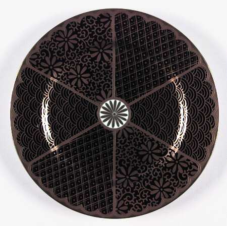 Shinmonzen Black Accent Salad Plate