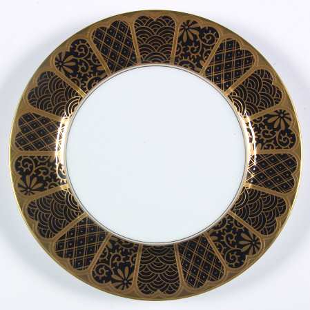 Shinmonzen Black Salad Plate