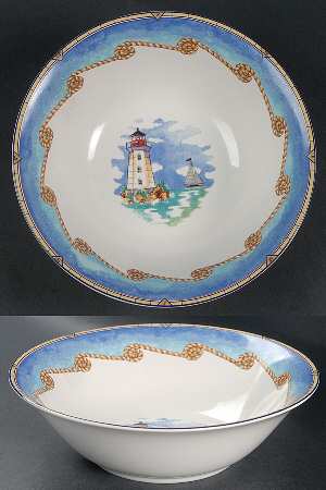 Shore Lights 9" Round Vegetable Bowl