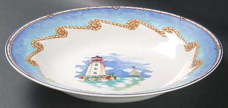 Shore Lights Large Rim Soup Bowl