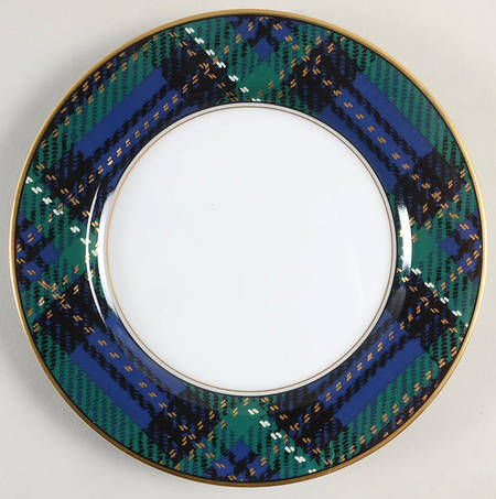 Tartan Plaid Salad Plate