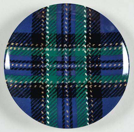 Tartan Plaid Dessert/Pie Plate