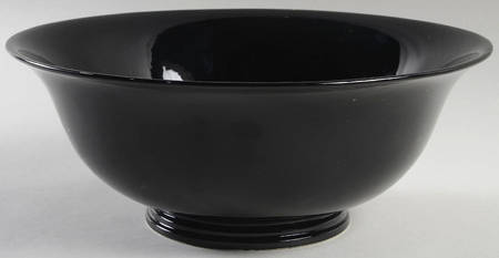Total Color Black (Round, Smooth) 11" Large Salad Serving Bowl