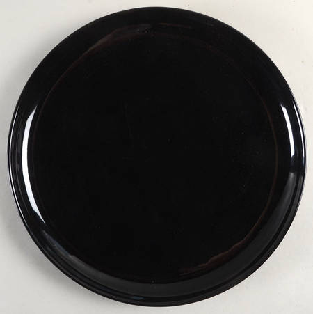 Total Color Black (Round, Smooth) 13" Chop Plate (Round Platter)