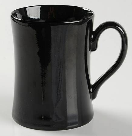 Total Color Black (Round, Smooth) Mug