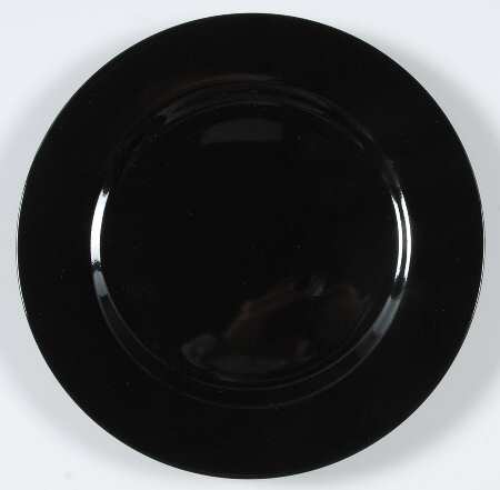 Total Color Black (Round, Smooth) Bread & Butter Plate