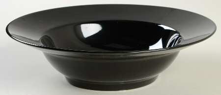 Total Color Black (Round, Smooth) Rim Cereal Bowl