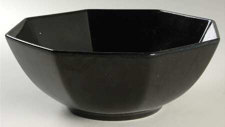 Total Color Black (Octagonal) 8" Octagonal Vegetable Bowl