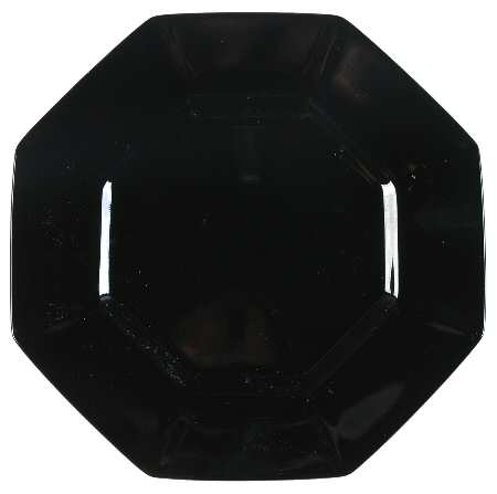 Total Color Black (Octagonal) Salad Plate