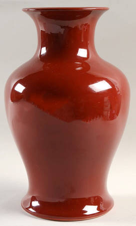 Total Color Cinnabar (Round) 12" Vase
