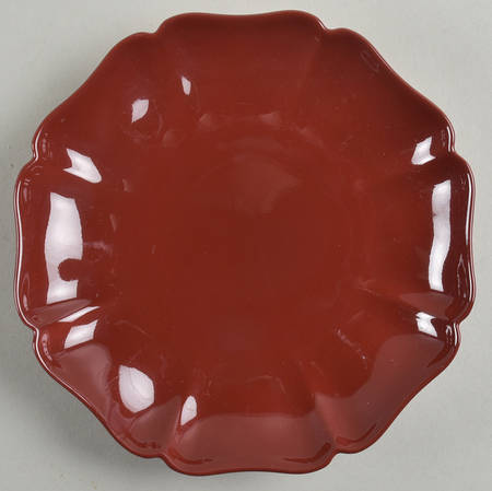 Total Color Cinnabar (Round) Scalloped Bread & Butter Plate