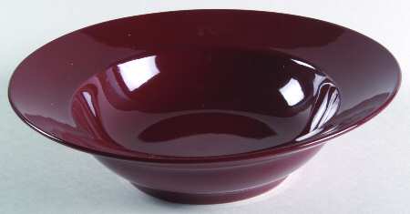 Total Color Cinnabar (Round) Rim Soup Bowl