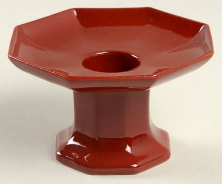 Total Color Cinnabar (Octagonal) 2" Candlestick