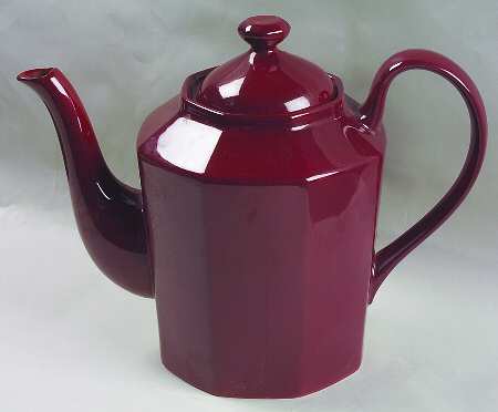 Total Color Cinnabar (Octagonal) Teapot & Lid
