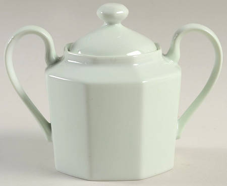 Total Color Mint Sherbet (Octagonal) Sugar Bowl & Lid