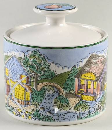 Town and Country Sugar Bowl & Lid