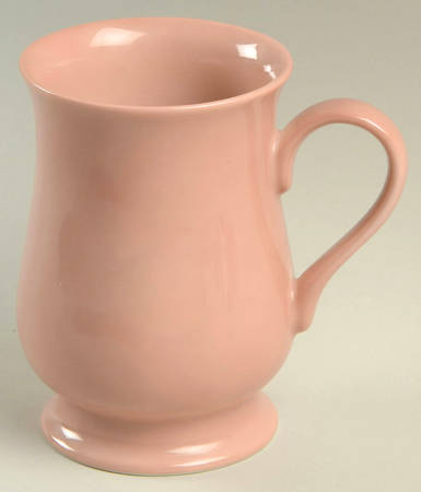 Total Color Dusty Rose (Round) Footed Mug